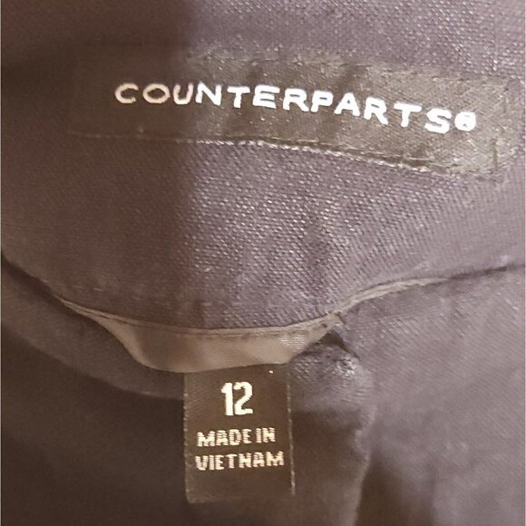 Counterparts Black Linen Feel Capri Pants 12 - Picture 6 of 8